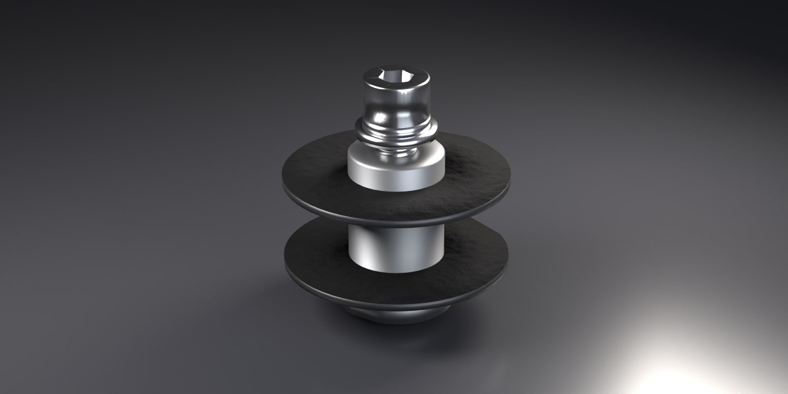 Render de Tuerca del balanceador