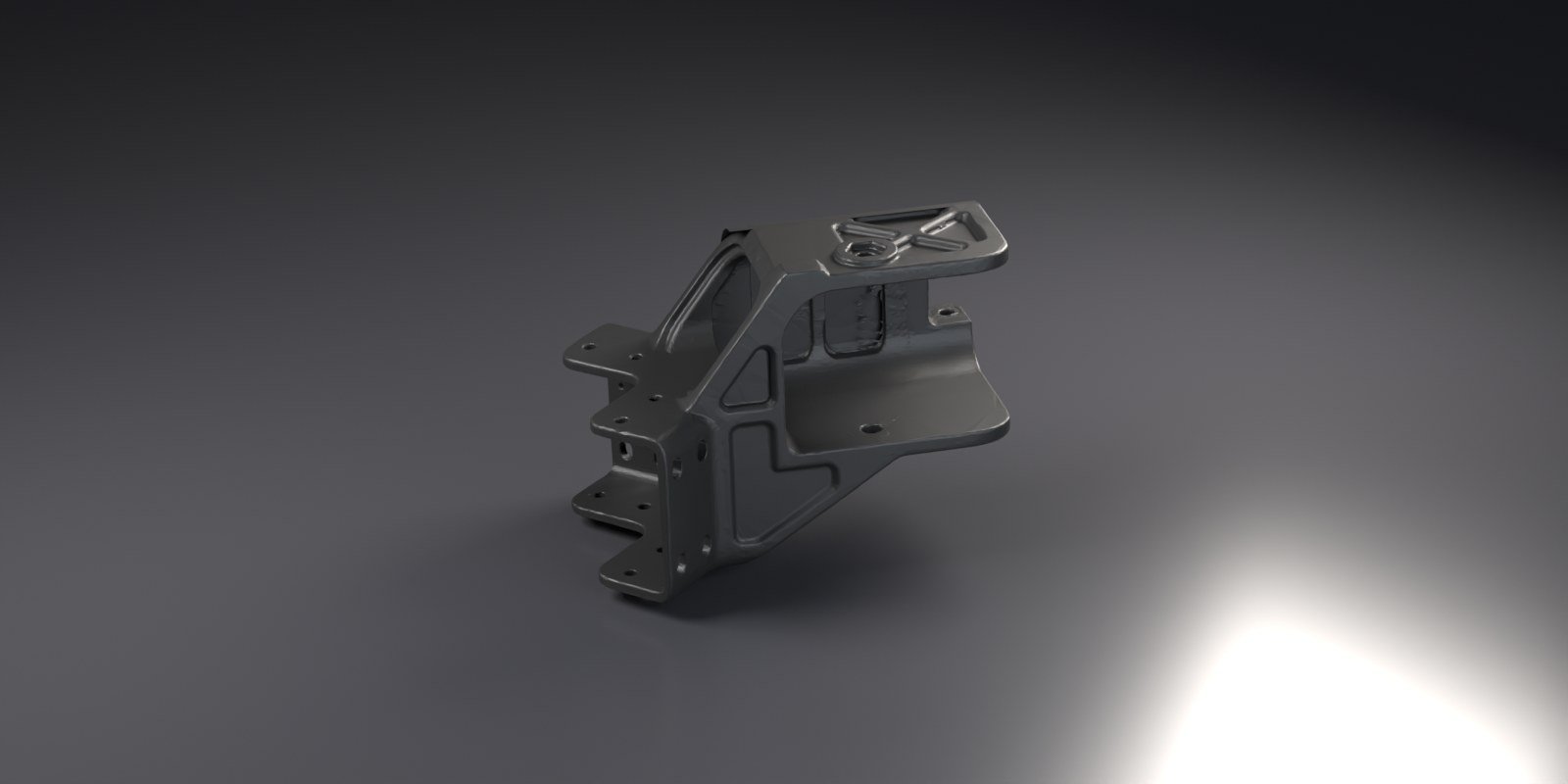 Render de Retenedor de brazo